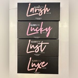 Set of 4 Glamnetic eyelashes (Lavish, Lucky, Lust, Luxe) - NEW